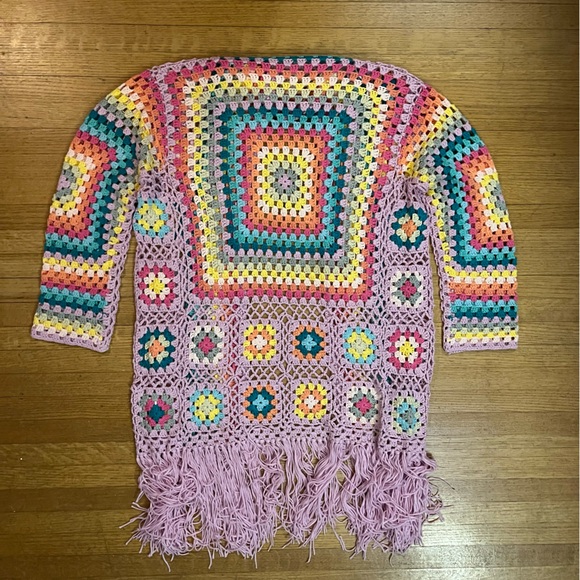 Colorful Crochet Duster - Picture 2 of 2